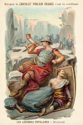 Der Tod Rolands bei Roncevaux, 778